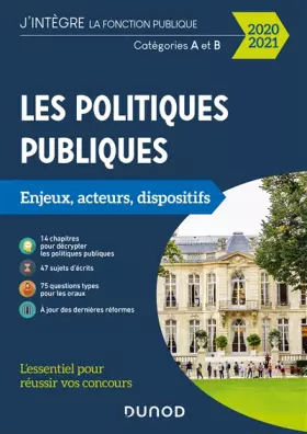 Couverture du produit · Les politiques publiques 2020-2021 - 4e éd. - Catégories A et B: Catégories A et B (2020-2021)