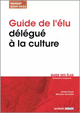 Couverture du produit · Guide de l'élu délégué à la culture