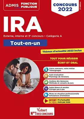 Couverture du produit · Concours IRA - Catégorie A - Tout-en-un - Annales 2021 incluses: Instituts régionaux d'administration - Externe, interne et 3e 
