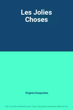 Couverture du produit · Les Jolies Choses