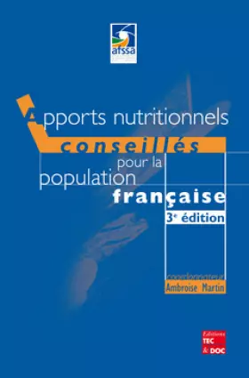Couverture du produit · Apports nutritionnels conseillés pour la population française. 3ème édition