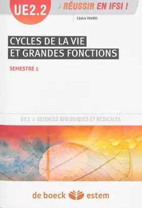 Couverture du produit · UE 2.2 - Cycles de la vie et grandes fonctions