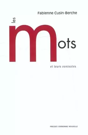 Couverture du produit · Les mots et leurs contextes