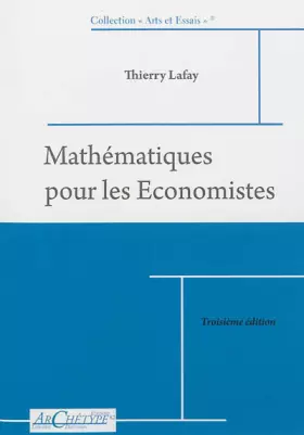 Couverture du produit · Mathématiques pour les économistes L2