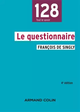 Couverture du produit · Le questionnaire - 4e éd.