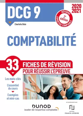 Couverture du produit · DCG 9 Comptabilité - Fiches de révision - 2020-2021: Réforme Expertise comptable (2020-2021)