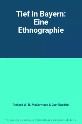 Couverture du produit · Tief in Bayern: Eine Ethnographie