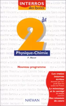 Couverture du produit · Physyque - Chimie, 2nde. Nouveau programme 2000