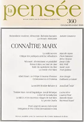 Couverture du produit · Revue la Pensee N 360 Connaitre Marx