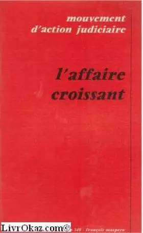 Couverture du produit · L'affaire Croissant.
