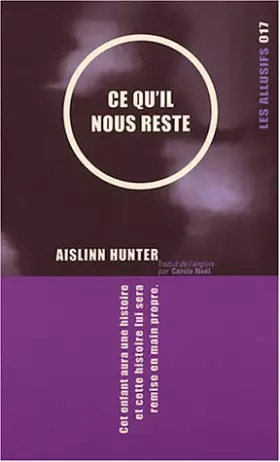 Couverture du produit · Ce qu'il nous reste