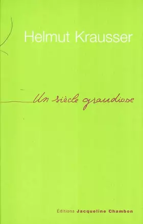 Couverture du produit · Un siècle grandiose