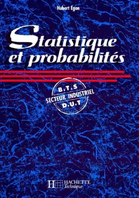 Couverture du produit · Statistique et probabilités. BTS-DUT, secteur industriel