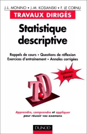Couverture du produit · TD Statistiques descriptives
