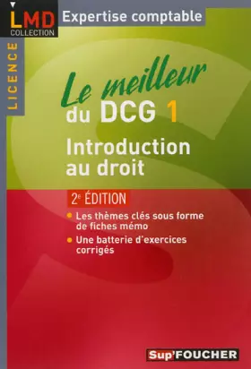 Couverture du produit · Le meilleur du DCG 1 Introduction au droit 2e edition