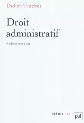 Couverture du produit · Droit administratif