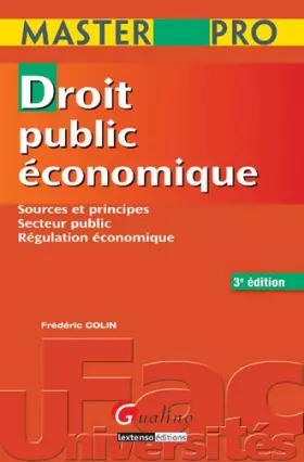 Couverture du produit · Droit public économique