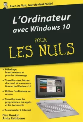 Couverture du produit · L'ordinateur édition Windows 10 pour les Nuls poche