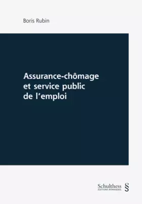 Couverture du produit · Assurance-chômage et service public de l'emploi (PrintPlu§)