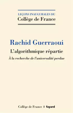 Couverture du produit · L'algorithmique répartie: A la recherche de l'universalité perdue