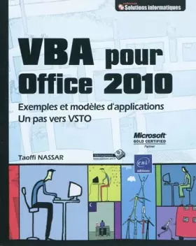 Couverture du produit · VBA Office 2010 - Exemples et modèles d'applications - Un pas vers VSTO
