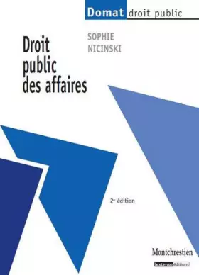 Couverture du produit · Droit public des affaires