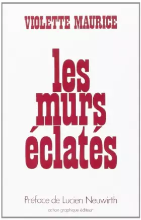 Couverture du produit · Murs Eclates (les)