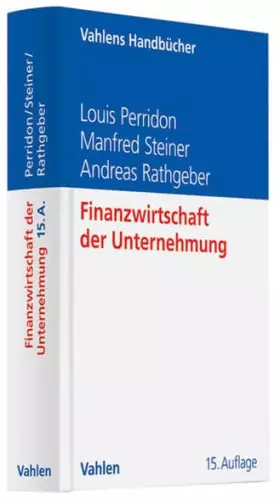 Couverture du produit · Finanzwirtschaft der Unternehmung (Vahlens Handbücher der Wirtschafts- und Sozialwissenschaften)