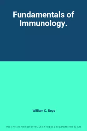 Couverture du produit · Fundamentals of Immunology.