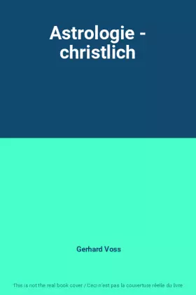 Couverture du produit · Astrologie - christlich