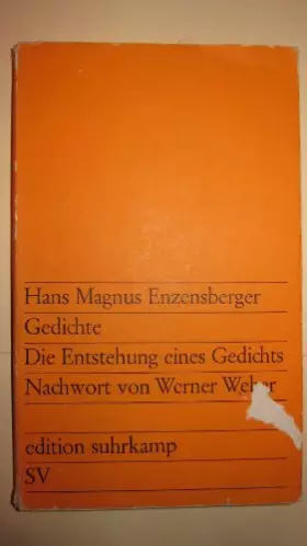 Couverture du produit · Gedichte: Die Entstehung eines Gedichts Nachwort von Werner Weber
