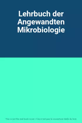 Couverture du produit · Lehrbuch der Angewandten Mikrobiologie