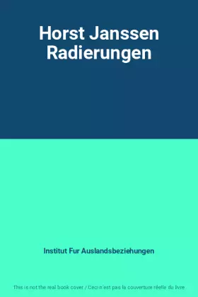 Couverture du produit · Horst Janssen Radierungen