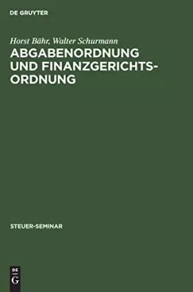 Couverture du produit · Abgabenordnung und Finanzgerichtsordnung (Steuer-Seminar)
