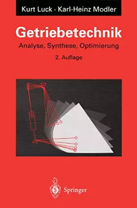 Couverture du produit · Getriebetechnik: Analyse, Synthese, Optimierung