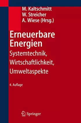 Couverture du produit · Erneuerbare Energien: Systemtechnik, Wirtschaftlichkeit, Umweltaspekte
