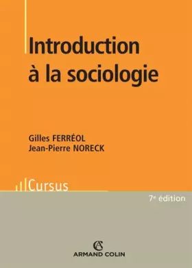 Couverture du produit · Introduction à la sociologie