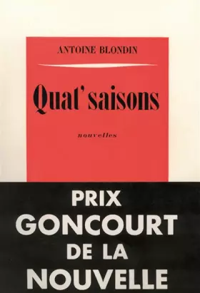 Couverture du produit · Quat'saisons (nouvelles)