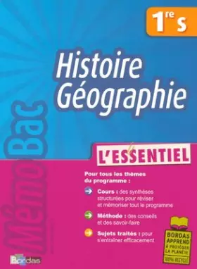 Couverture du produit · Histoire-géographie 1e S : L'essentiel