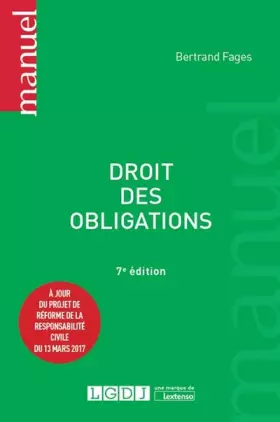 Couverture du produit · Droit des obligations