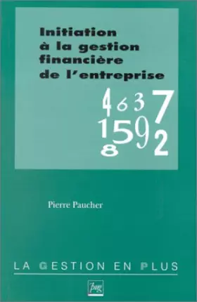 Couverture du produit · Initiation à la gestion financière de l'entreprise