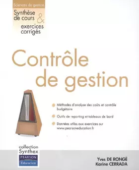 Couverture du produit · Contrôle de gestion: Synthex, Synthèse de cours et exercices corrigés