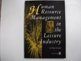 Couverture du produit · Human resource management in the leisure industry