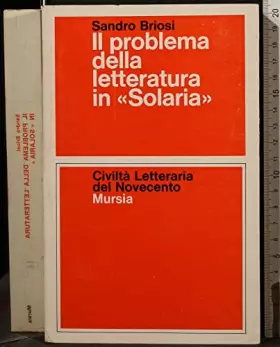 Couverture du produit · IL PROBLEMA DELLA LETTERATURA IN ''SOLARIA''