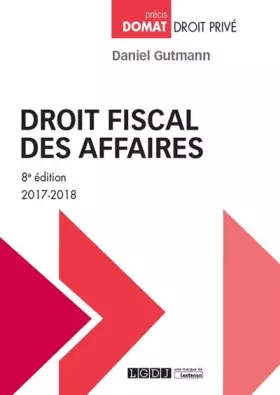 Couverture du produit · Droit fiscal des affaires