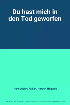 Couverture du produit · Du hast mich in den Tod geworfen
