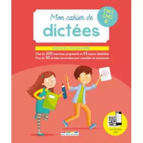 Couverture du produit · Mon cahier de dictées CM1/CM2/6e (cycle 3)