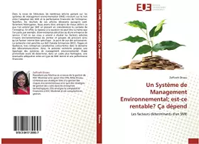Couverture du produit · Un Système de Management Environnemental est-ce rentable? Ça dépend: Les facteurs déterminants d'un SME (Omn.Univ.Europ.)