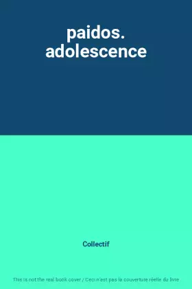 Couverture du produit · paidos. adolescence