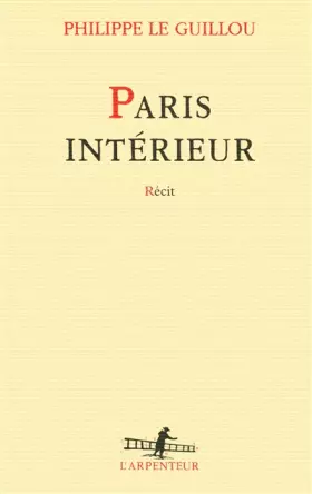 Couverture du produit · Paris intérieur
